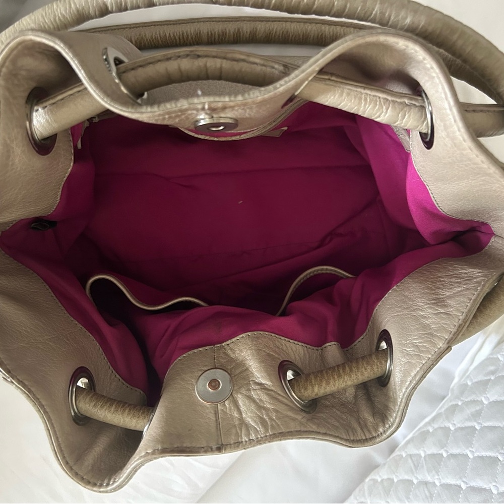 Taupe Cole Haan Shoulder Hobo Bag - Picture 3 of 6